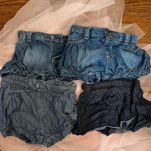 4 pack of bottoms from Old Navy, Gap, and Carter’s